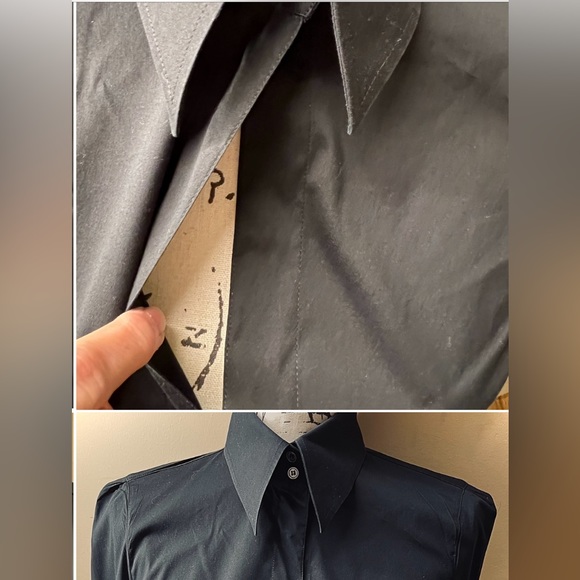 Armani Collezioni US6 Killer Vintage/Blk Top button pullover side-zip 🤩 blouse - Picture 5 of 16